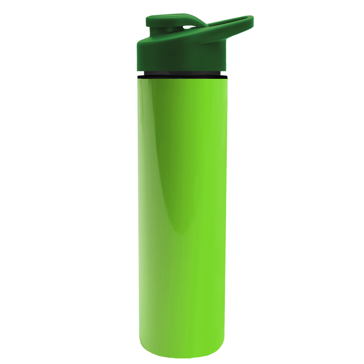 Custom logo Slim Double-Wall Insulated Bottle with Drink-Thru Lid - 16 oz.