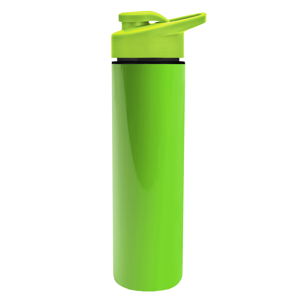 Custom logo Slim Double-Wall Insulated Bottle with Drink-Thru Lid - 16 oz.