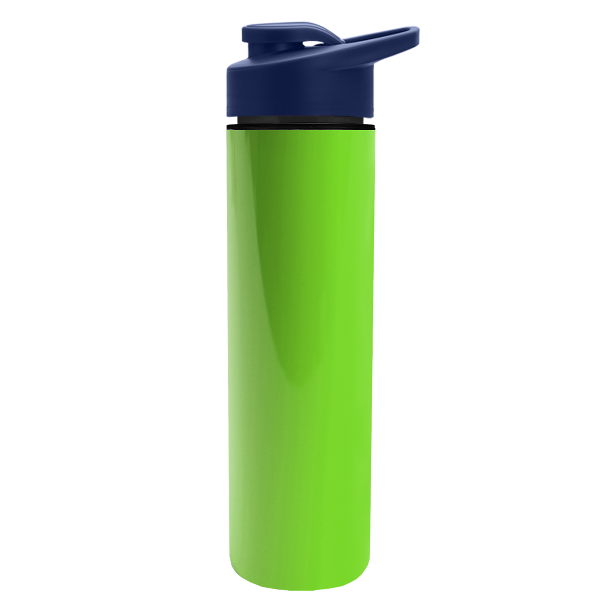 Custom logo Slim Double-Wall Insulated Bottle with Drink-Thru Lid - 16 oz.