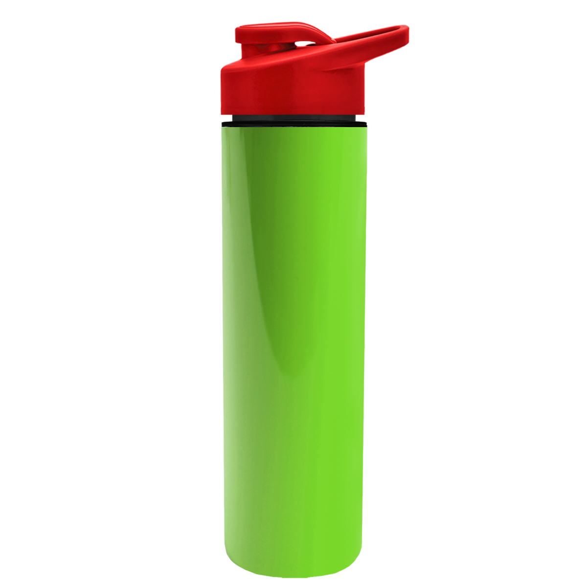 Custom logo Slim Double-Wall Insulated Bottle with Drink-Thru Lid - 16 oz.