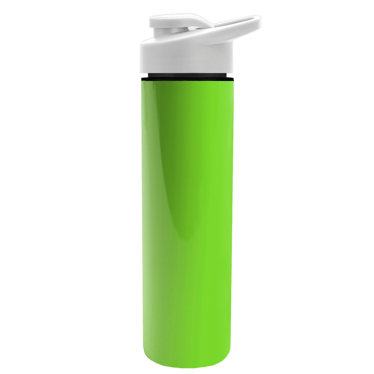 Custom logo Slim Double-Wall Insulated Bottle with Drink-Thru Lid - 16 oz.