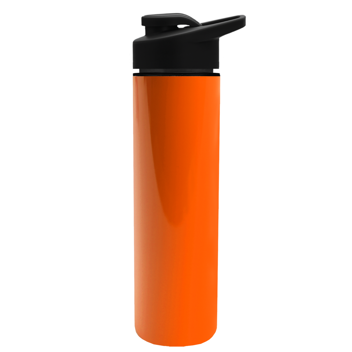 Custom logo Slim Double-Wall Insulated Bottle with Drink-Thru Lid - 16 oz.