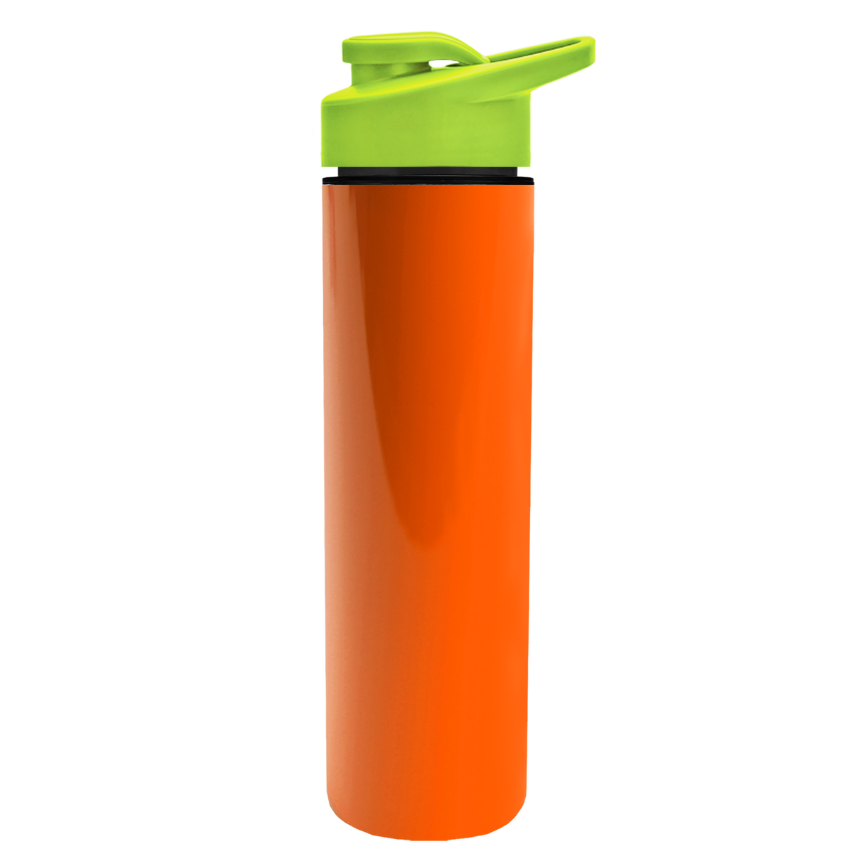 Custom logo Slim Double-Wall Insulated Bottle with Drink-Thru Lid - 16 oz.