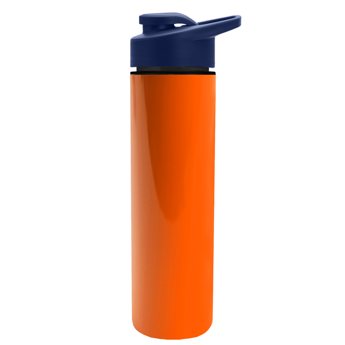 Custom logo Slim Double-Wall Insulated Bottle with Drink-Thru Lid - 16 oz.