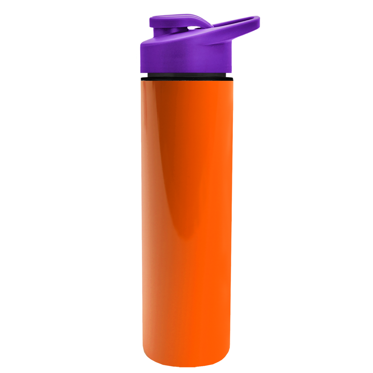Custom logo Slim Double-Wall Insulated Bottle with Drink-Thru Lid - 16 oz.