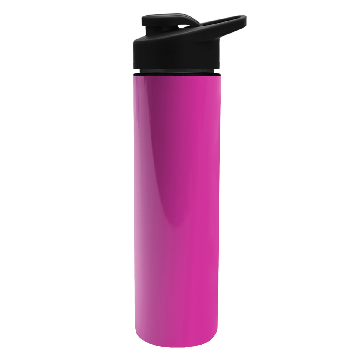 Custom logo Slim Double-Wall Insulated Bottle with Drink-Thru Lid - 16 oz.