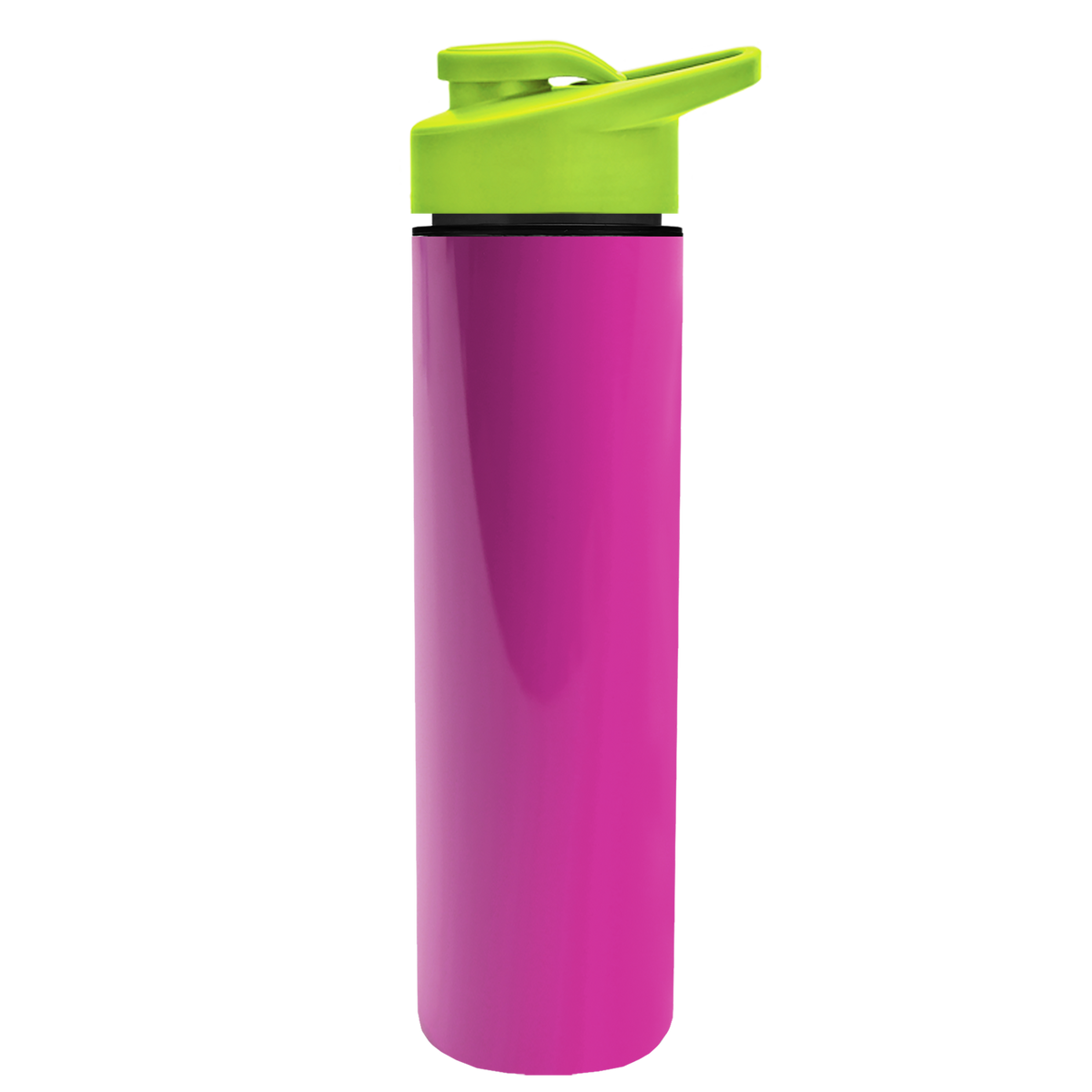 Custom logo Slim Double-Wall Insulated Bottle with Drink-Thru Lid - 16 oz.