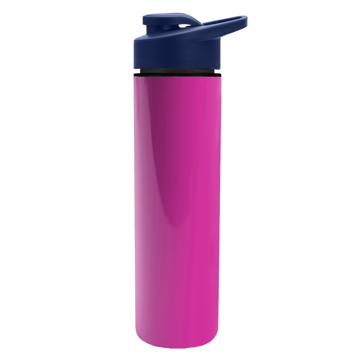 Custom logo Slim Double-Wall Insulated Bottle with Drink-Thru Lid - 16 oz.