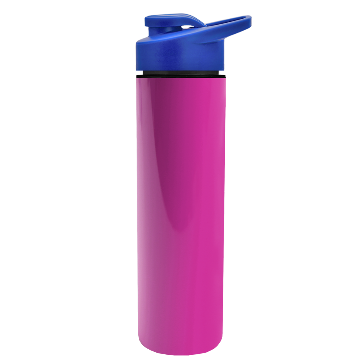 Custom logo Slim Double-Wall Insulated Bottle with Drink-Thru Lid - 16 oz.