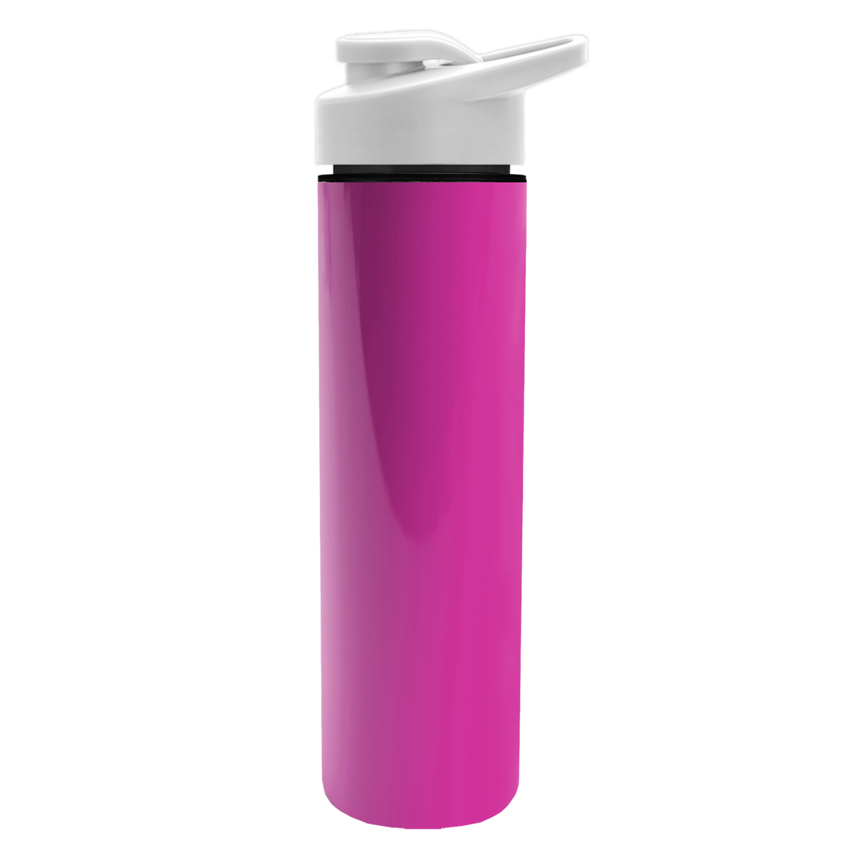 Custom logo Slim Double-Wall Insulated Bottle with Drink-Thru Lid - 16 oz.