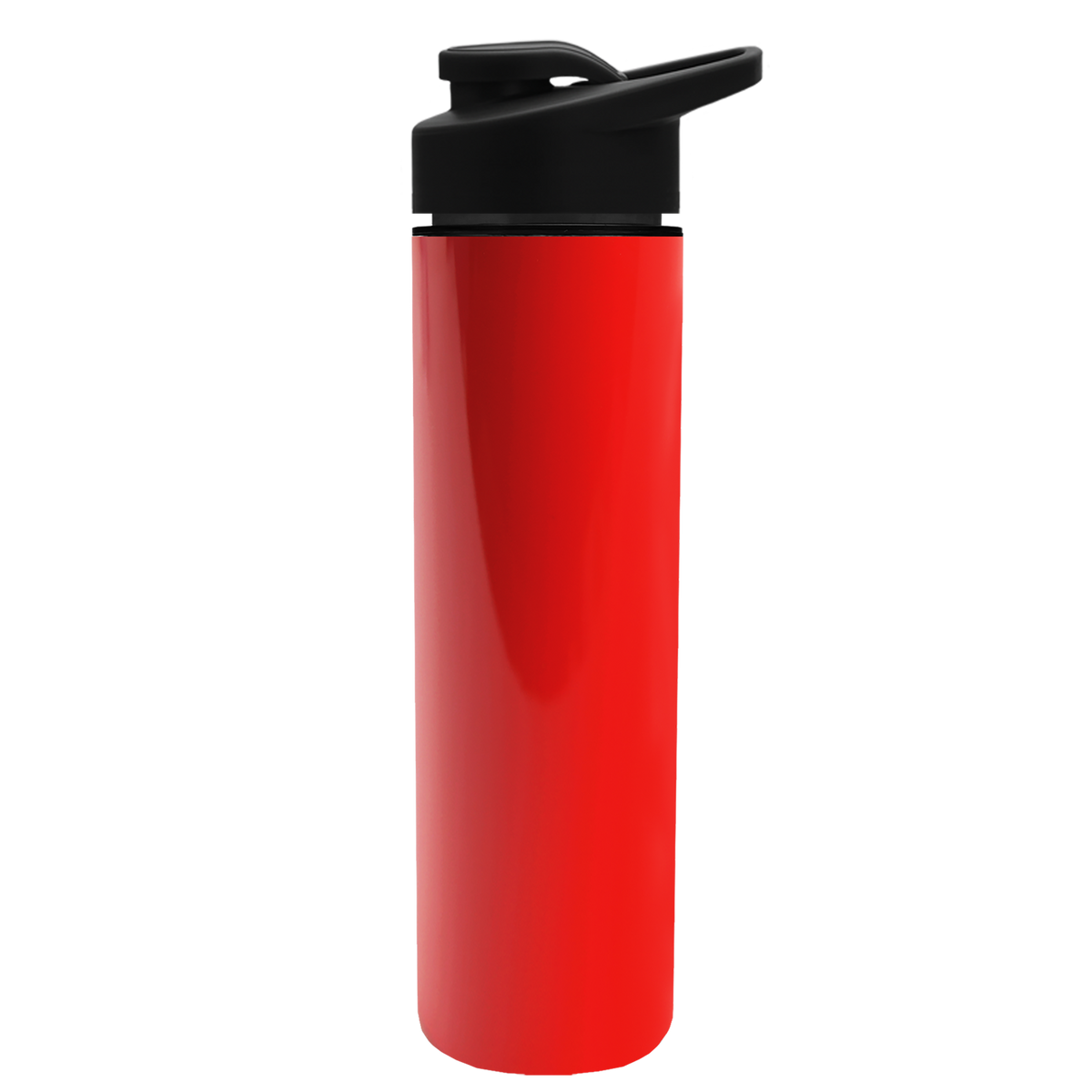 Custom logo Slim Double-Wall Insulated Bottle with Drink-Thru Lid - 16 oz.