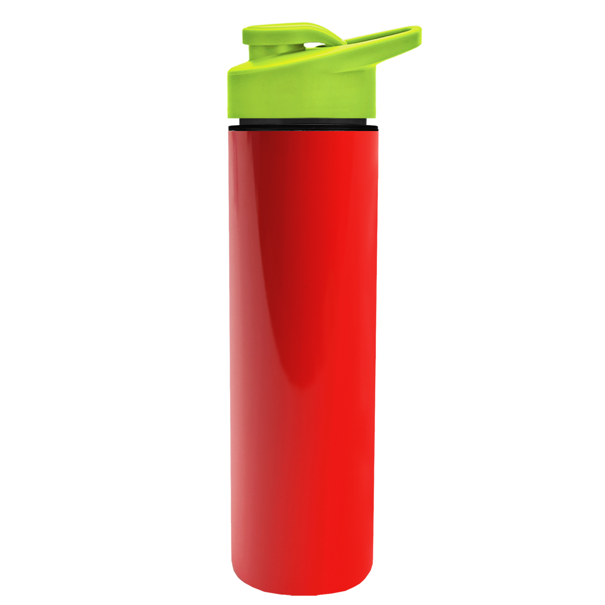 Custom logo Slim Double-Wall Insulated Bottle with Drink-Thru Lid - 16 oz.