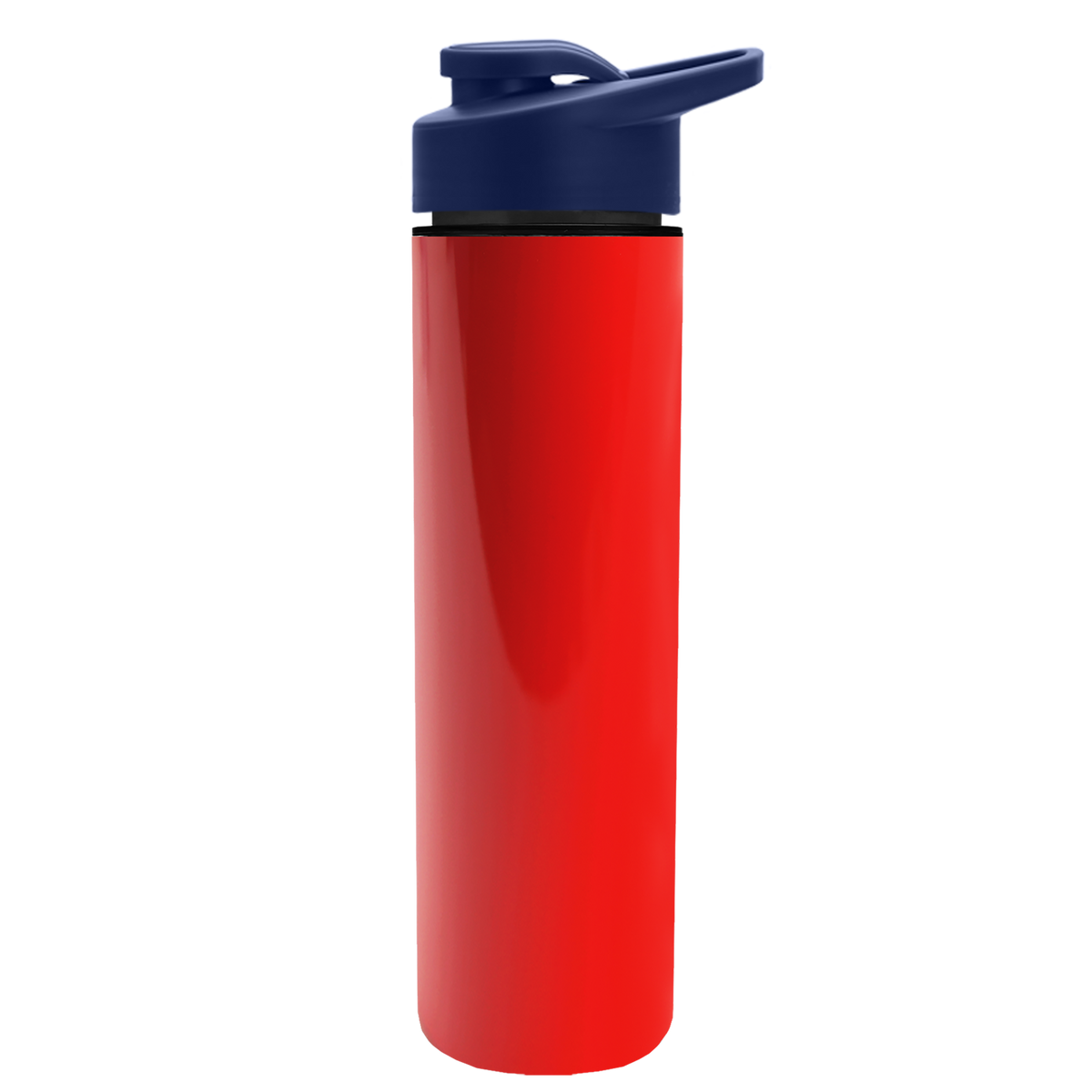 Custom logo Slim Double-Wall Insulated Bottle with Drink-Thru Lid - 16 oz.