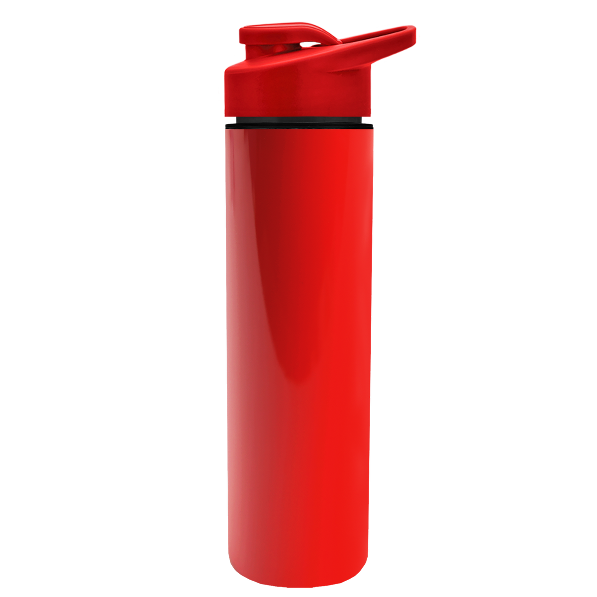 Custom logo Slim Double-Wall Insulated Bottle with Drink-Thru Lid - 16 oz.