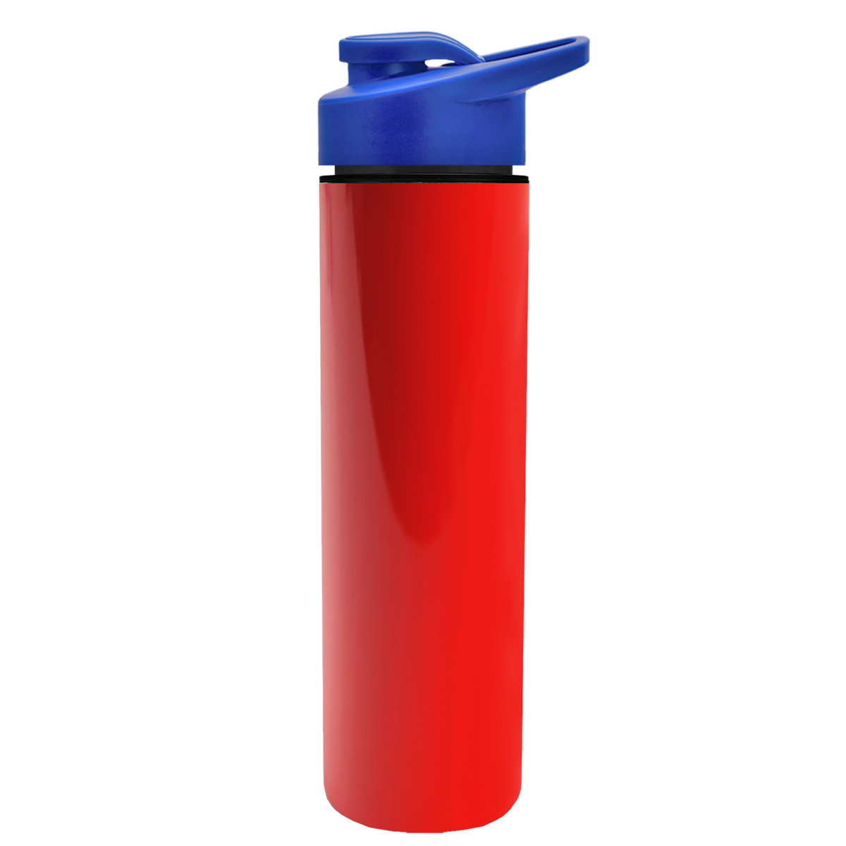 Custom logo Slim Double-Wall Insulated Bottle with Drink-Thru Lid - 16 oz.