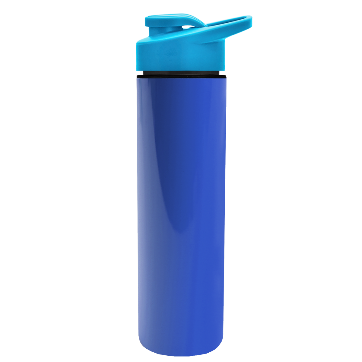 Custom logo Slim Double-Wall Insulated Bottle with Drink-Thru Lid - 16 oz.