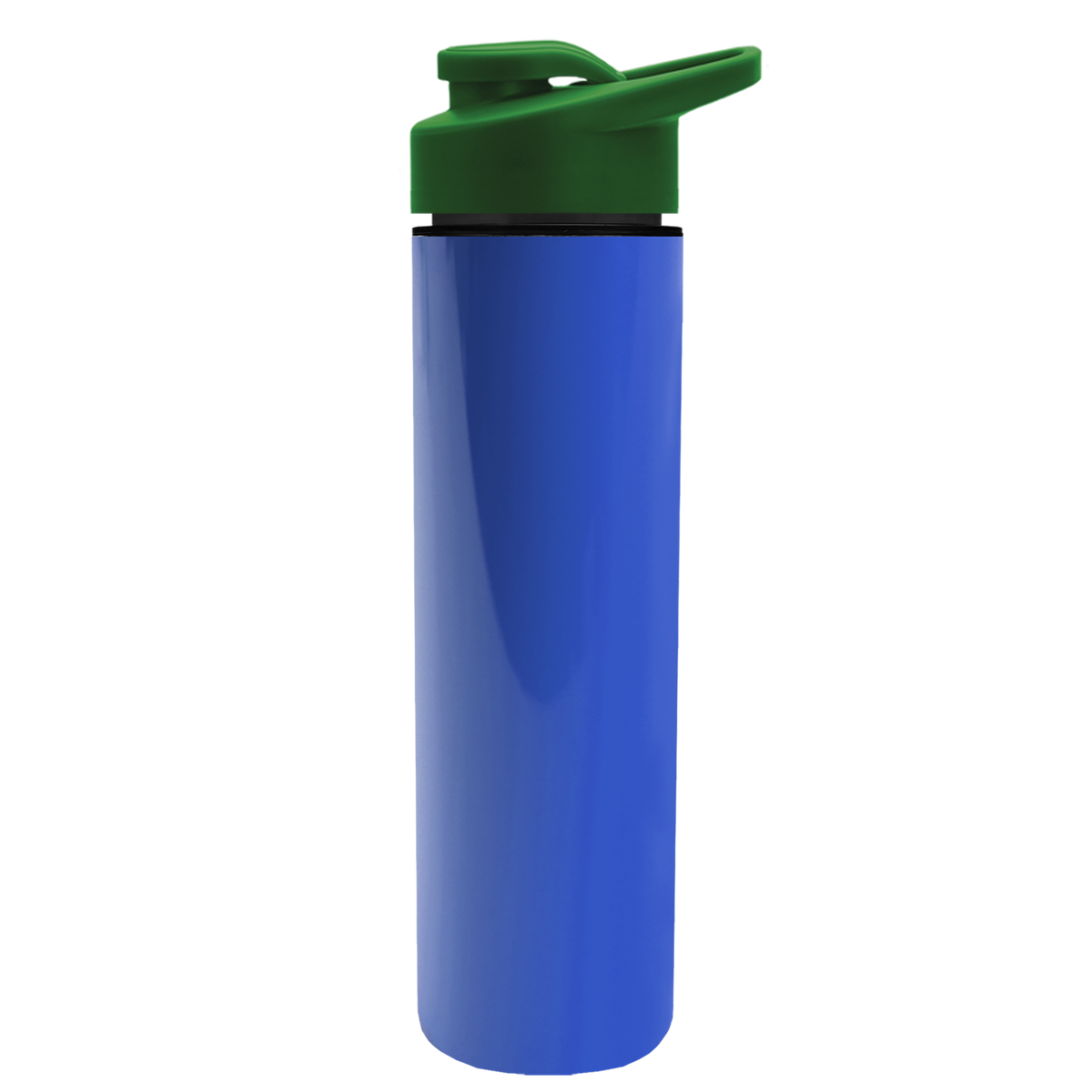 Custom logo Slim Double-Wall Insulated Bottle with Drink-Thru Lid - 16 oz.