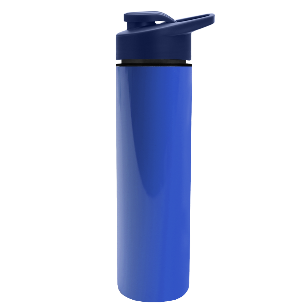 Custom logo Slim Double-Wall Insulated Bottle with Drink-Thru Lid - 16 oz.