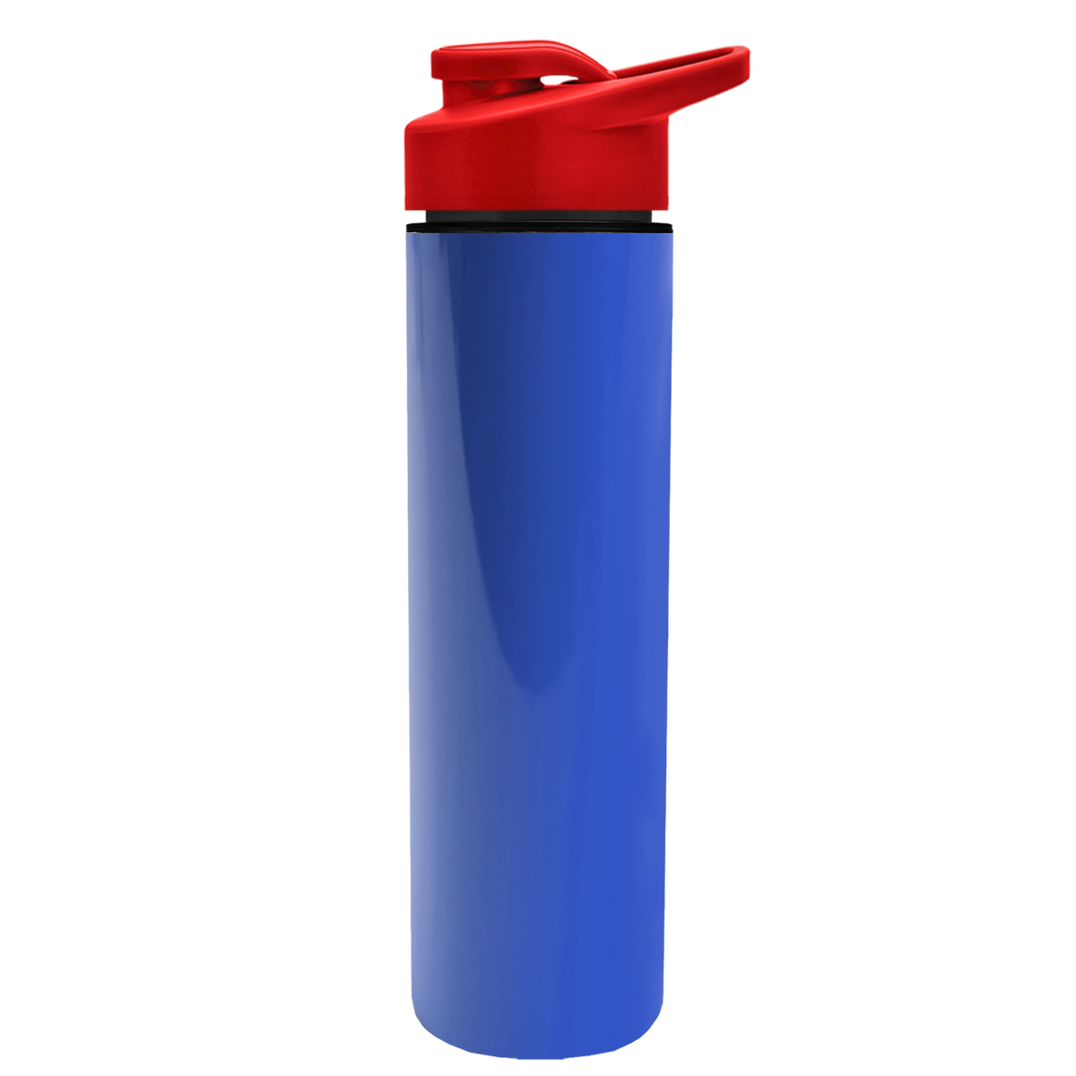 Custom logo Slim Double-Wall Insulated Bottle with Drink-Thru Lid - 16 oz.