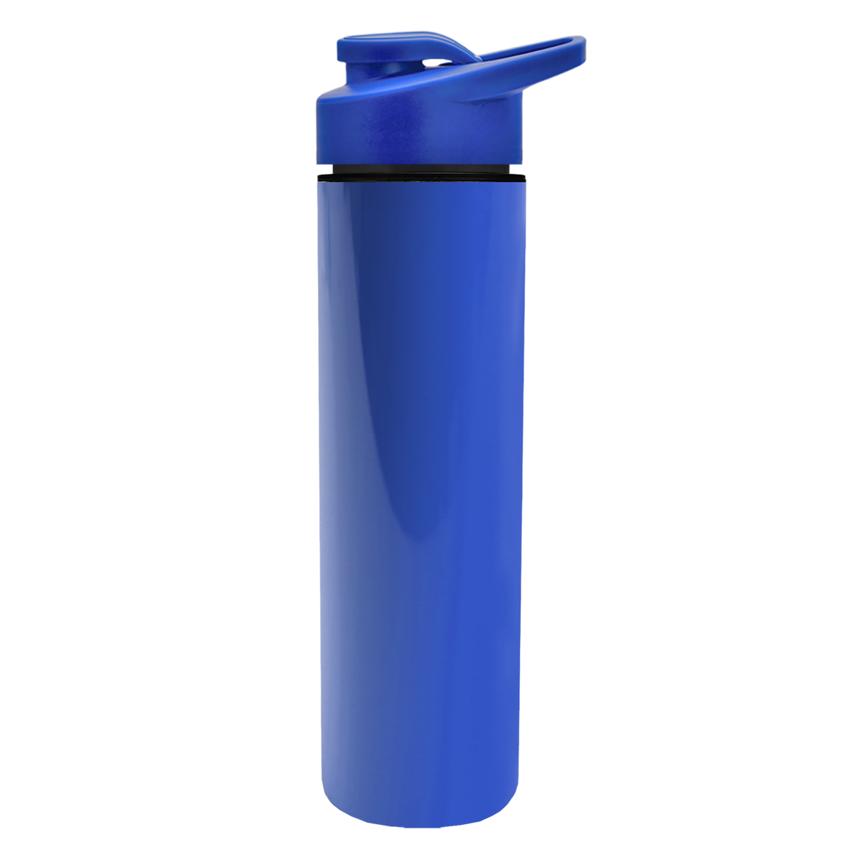 Custom logo Slim Double-Wall Insulated Bottle with Drink-Thru Lid - 16 oz.