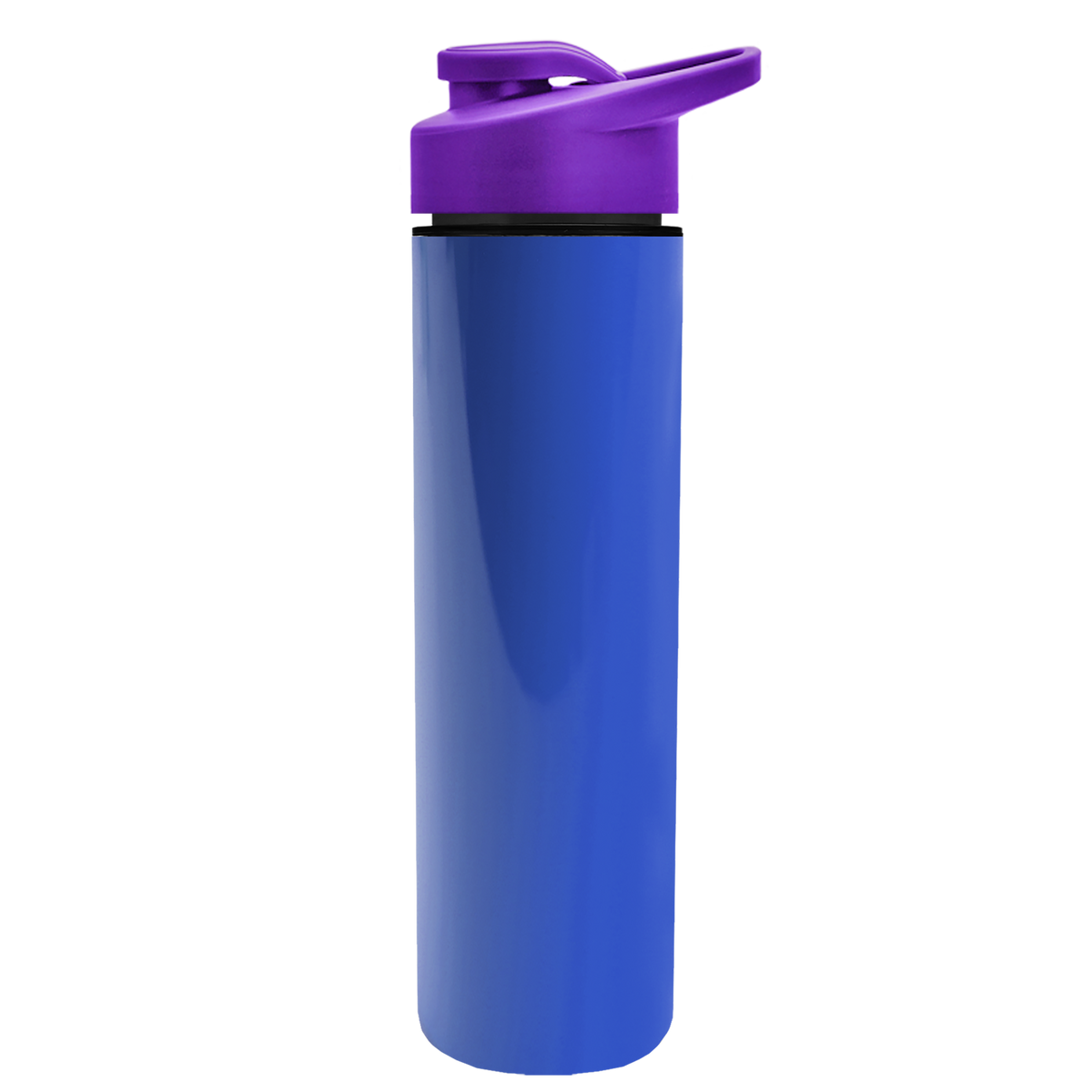 Custom logo Slim Double-Wall Insulated Bottle with Drink-Thru Lid - 16 oz.
