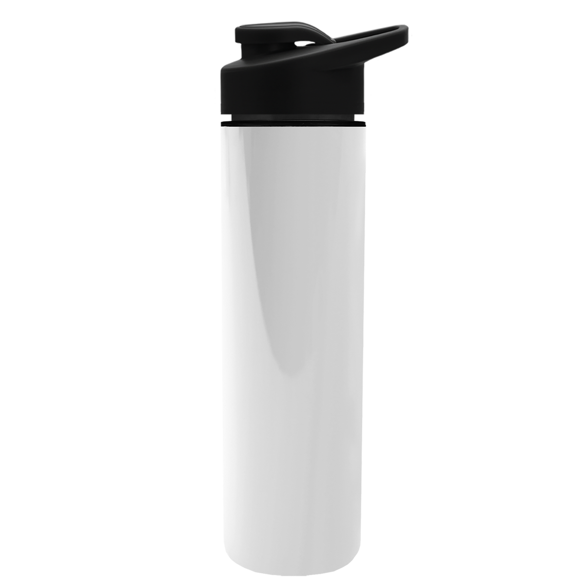 Custom logo Slim Double-Wall Insulated Bottle with Drink-Thru Lid - 16 oz.