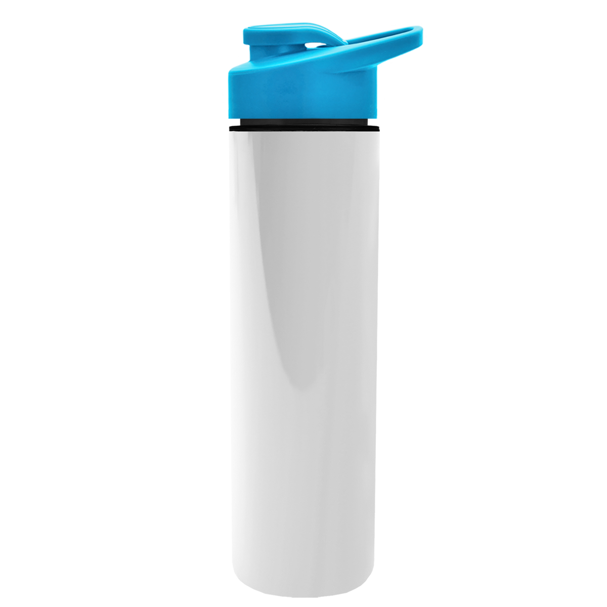 Custom logo Slim Double-Wall Insulated Bottle with Drink-Thru Lid - 16 oz.