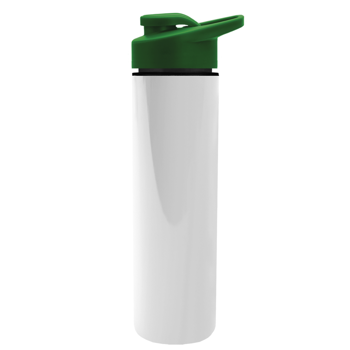 Custom logo Slim Double-Wall Insulated Bottle with Drink-Thru Lid - 16 oz.