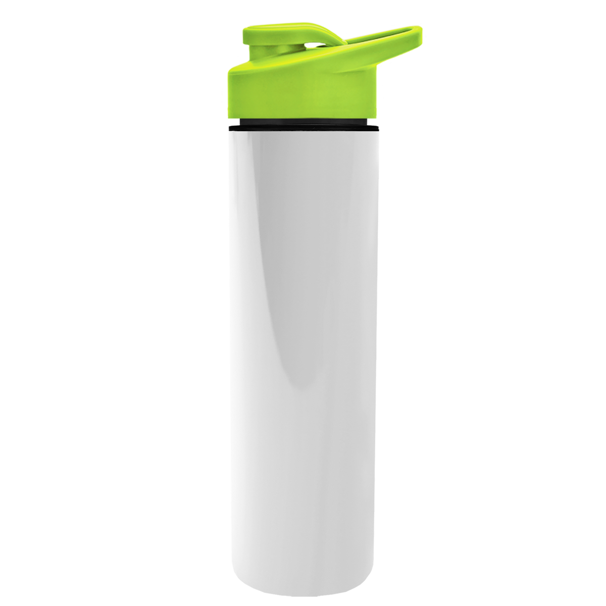 Custom logo Slim Double-Wall Insulated Bottle with Drink-Thru Lid - 16 oz.
