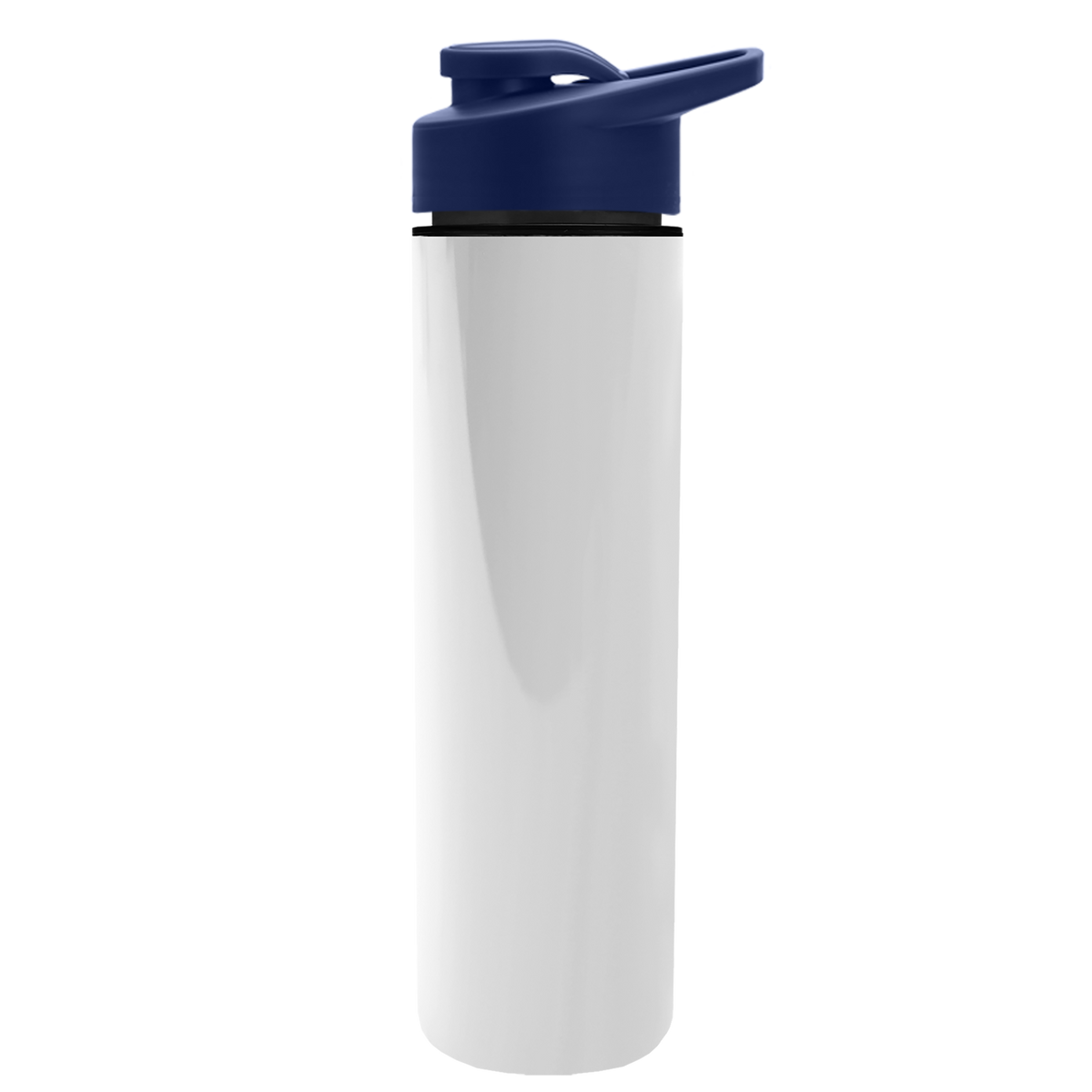 Custom logo Slim Double-Wall Insulated Bottle with Drink-Thru Lid - 16 oz.