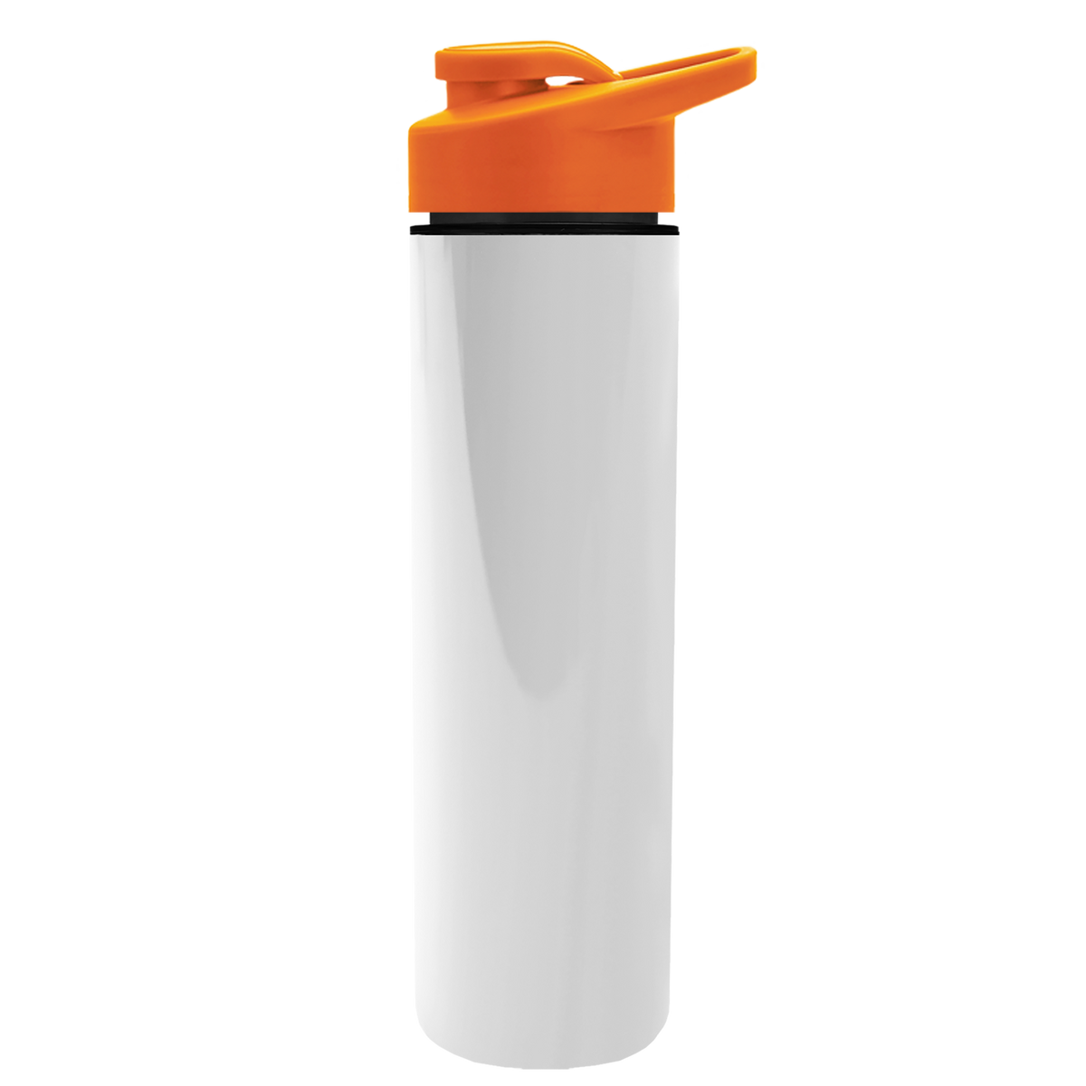 Custom logo Slim Double-Wall Insulated Bottle with Drink-Thru Lid - 16 oz.
