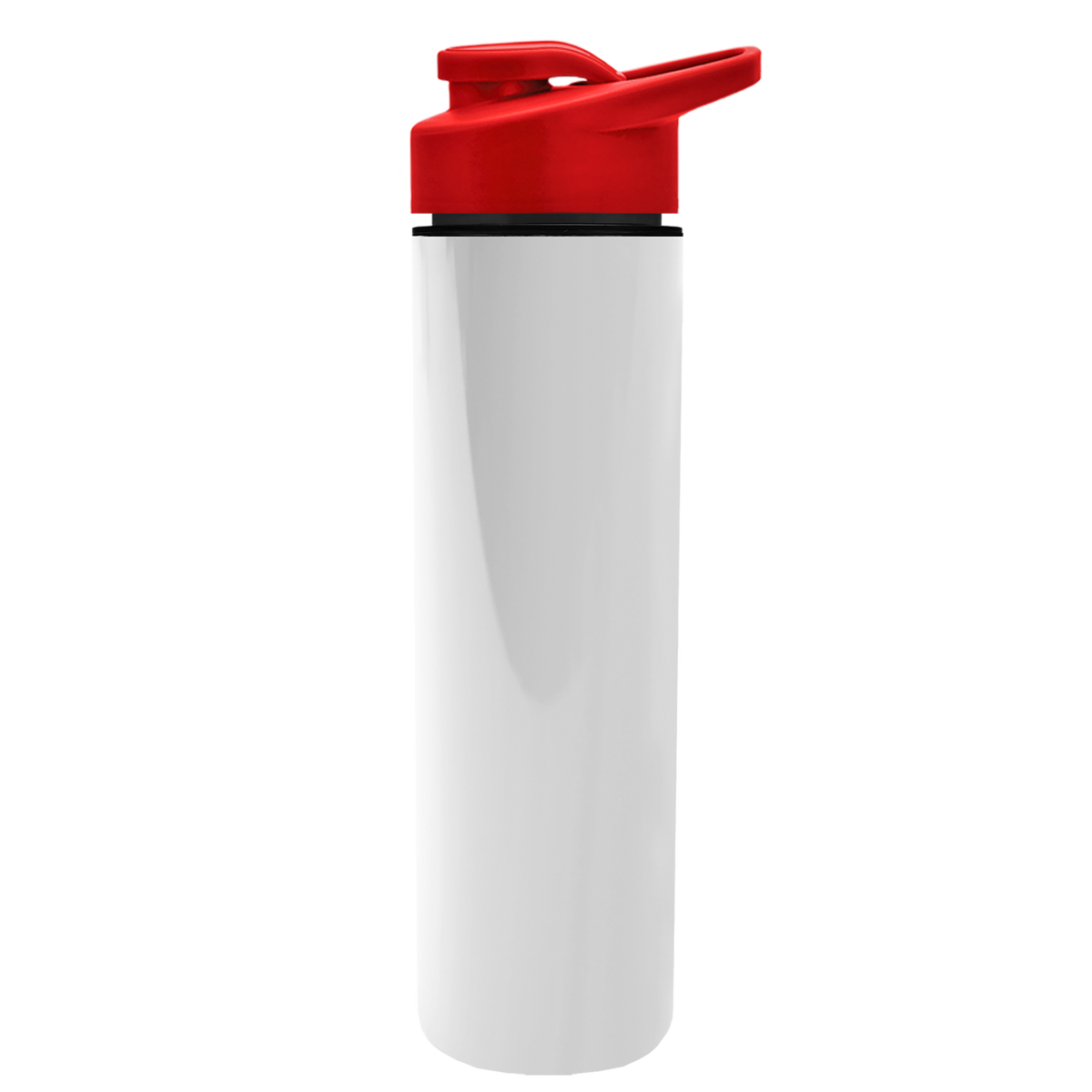 Custom logo Slim Double-Wall Insulated Bottle with Drink-Thru Lid - 16 oz.