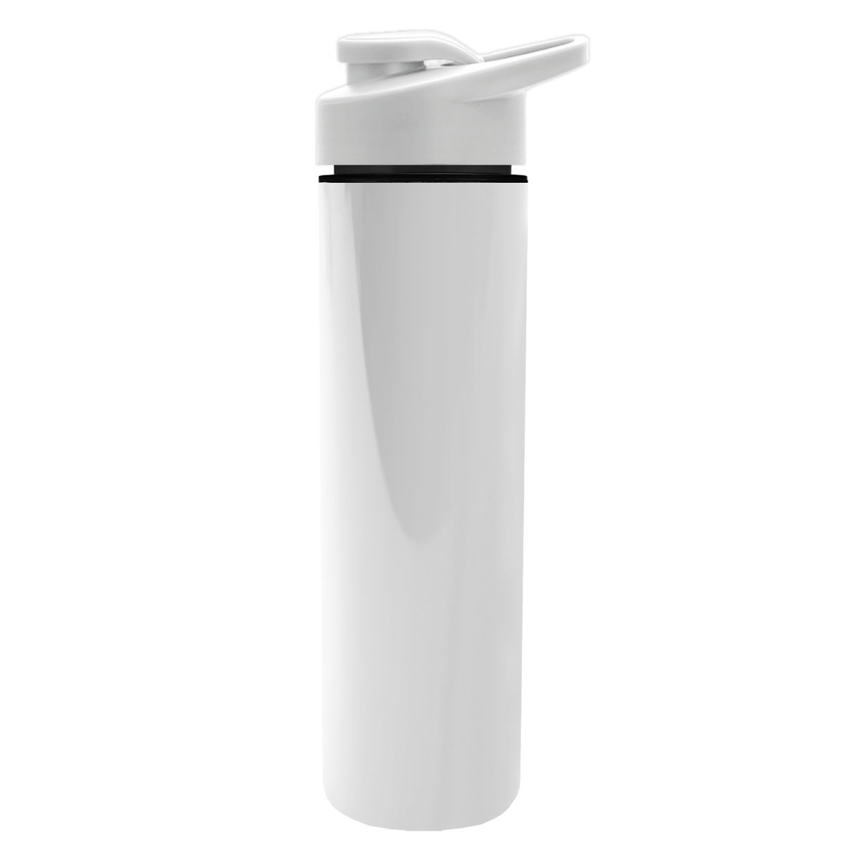 Custom logo Slim Double-Wall Insulated Bottle with Drink-Thru Lid - 16 oz.
