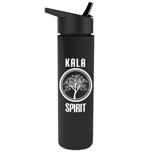 Slim Double-Wall Insulated Bottle with Flip-Straw Lid - 16 oz.