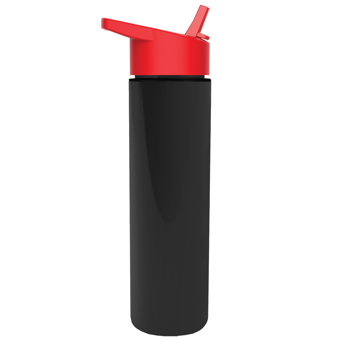 Custom logo Slim Double-Wall Insulated Bottle with Flip-Straw Lid - 16 oz.