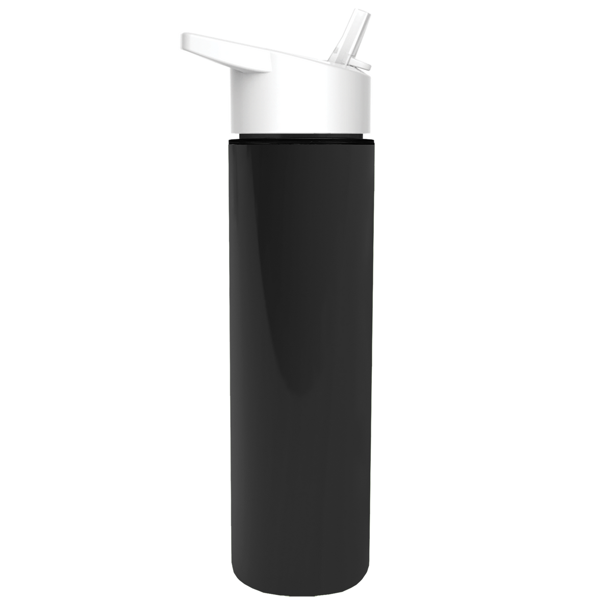 Custom logo Slim Double-Wall Insulated Bottle with Flip-Straw Lid - 16 oz.