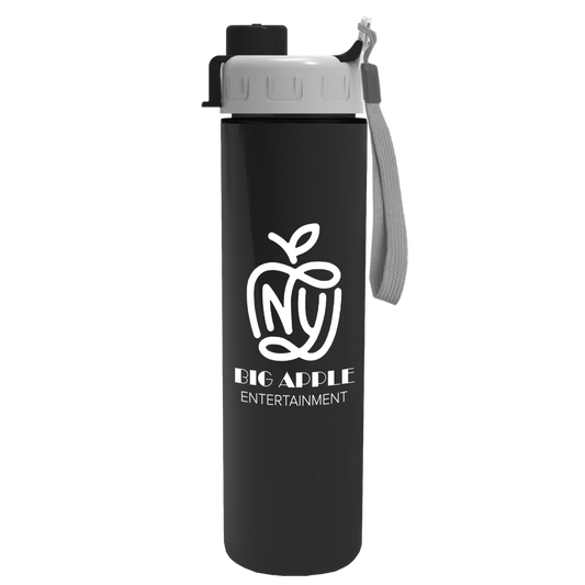 Slim Double-Wall Insulated Bottle with Quick-Snap Lid - 16 oz.