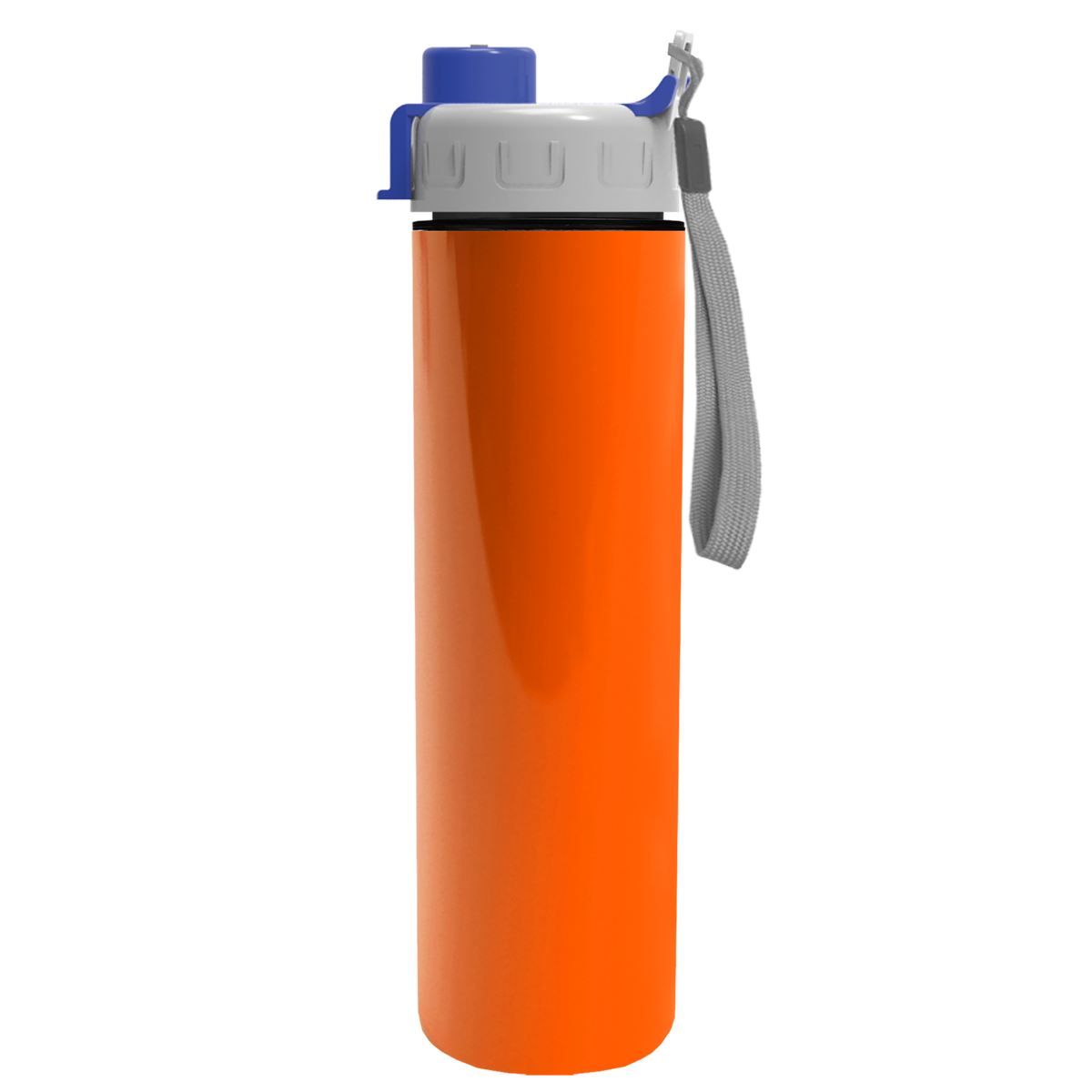 Custom logo Slim Double-Wall Insulated Bottle with Quick-Snap Lid - 16 oz.