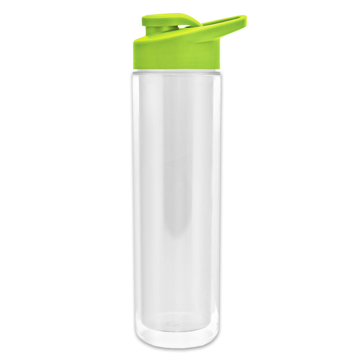 Custom logo Chiller Insulated Bottle with Drink-Thru Lid and Full-Color Paper Insert - 16 oz.