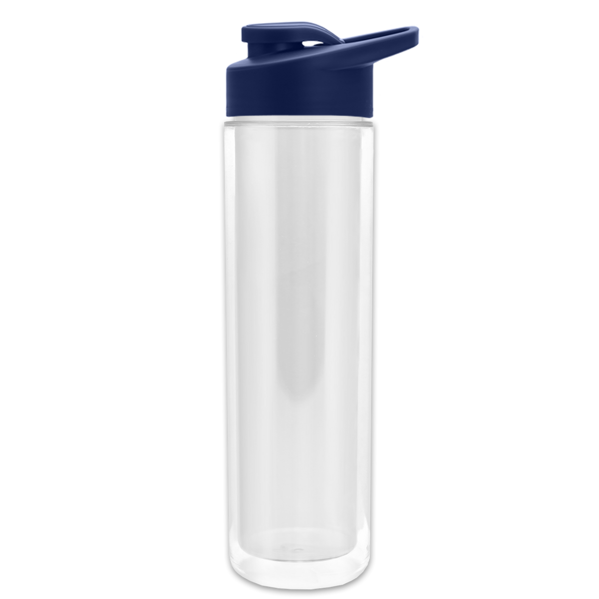 Custom logo Chiller Insulated Bottle with Drink-Thru Lid and Full-Color Paper Insert - 16 oz.