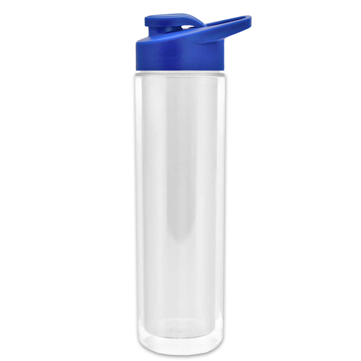 Custom logo Chiller Insulated Bottle with Drink-Thru Lid and Full-Color Paper Insert - 16 oz.