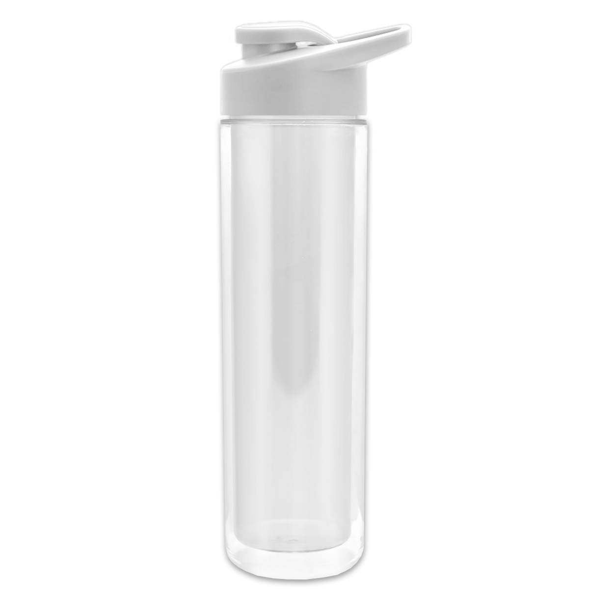 Custom logo Chiller Insulated Bottle with Drink-Thru Lid and Full-Color Paper Insert - 16 oz.