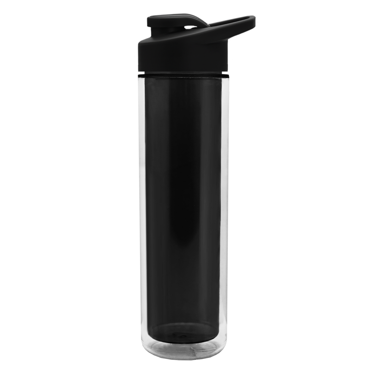 Custom logo Chiller Double-Wall Insulated Bottle with Drink-Thru Lid - 16 oz.