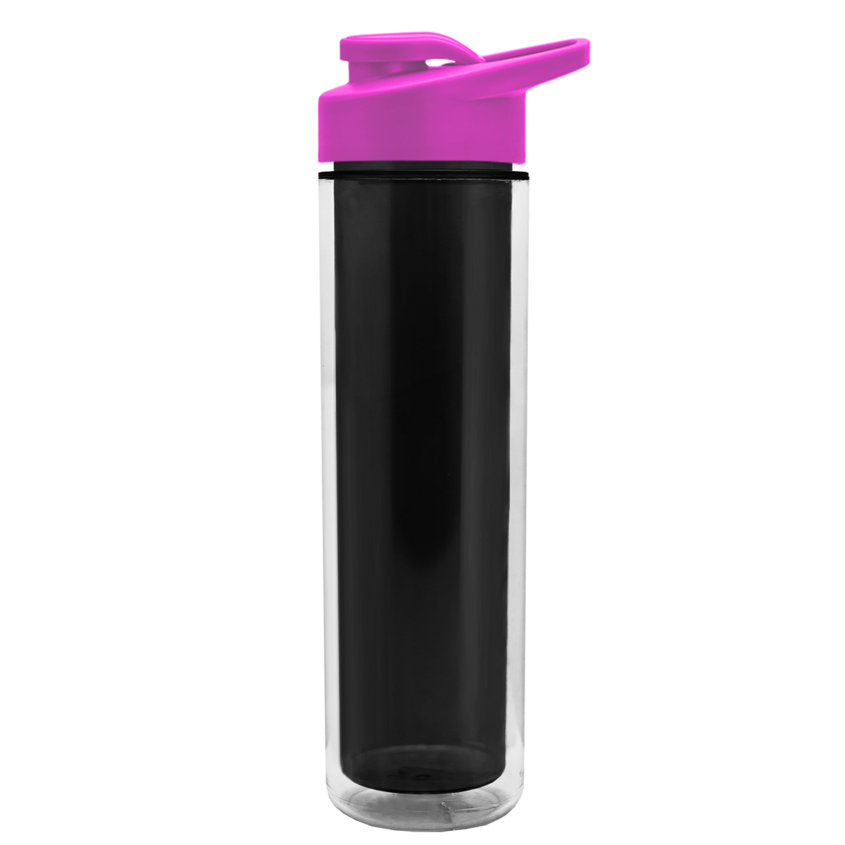 Custom logo Chiller Double-Wall Insulated Bottle with Drink-Thru Lid - 16 oz.