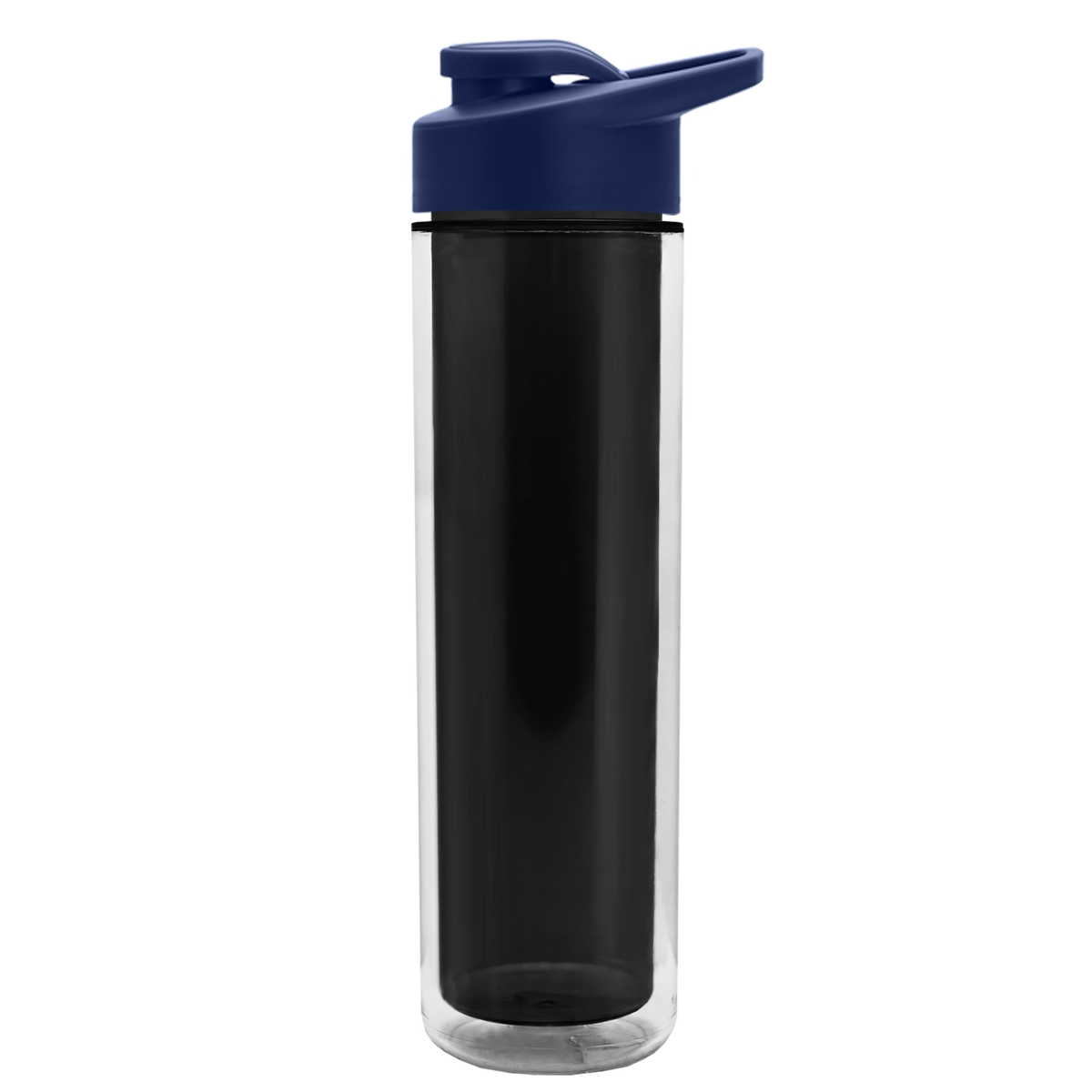Custom logo Chiller Double-Wall Insulated Bottle with Drink-Thru Lid - 16 oz.