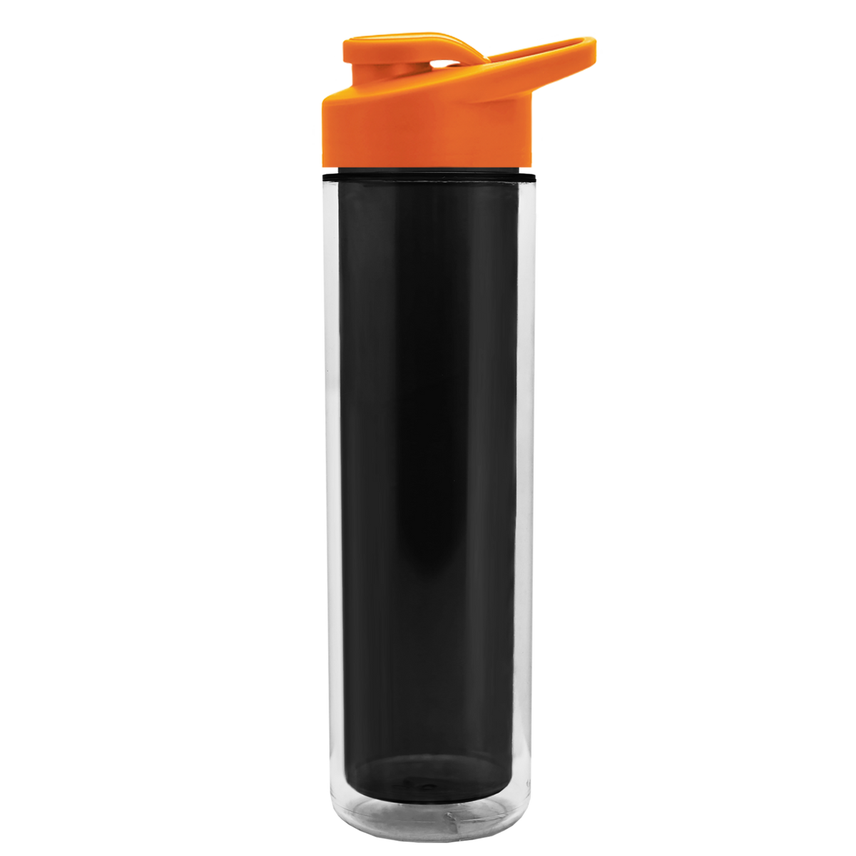 Custom logo Chiller Double-Wall Insulated Bottle with Drink-Thru Lid - 16 oz.
