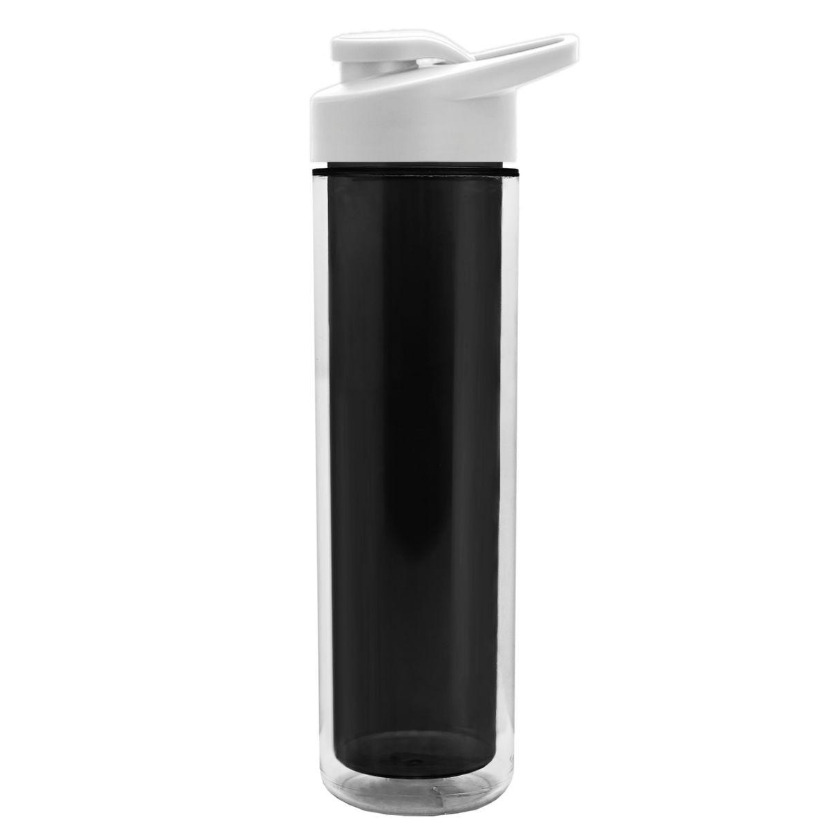 Custom logo Chiller Double-Wall Insulated Bottle with Drink-Thru Lid - 16 oz.