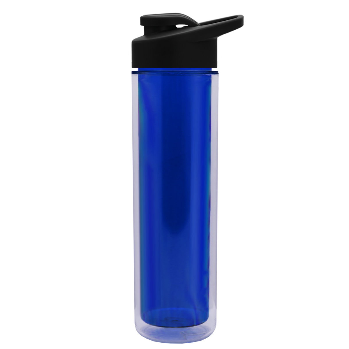 Custom logo Chiller Double-Wall Insulated Bottle with Drink-Thru Lid - 16 oz.