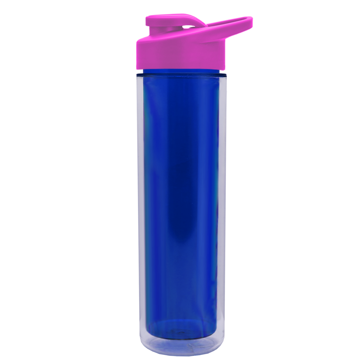 Custom logo Chiller Double-Wall Insulated Bottle with Drink-Thru Lid - 16 oz.