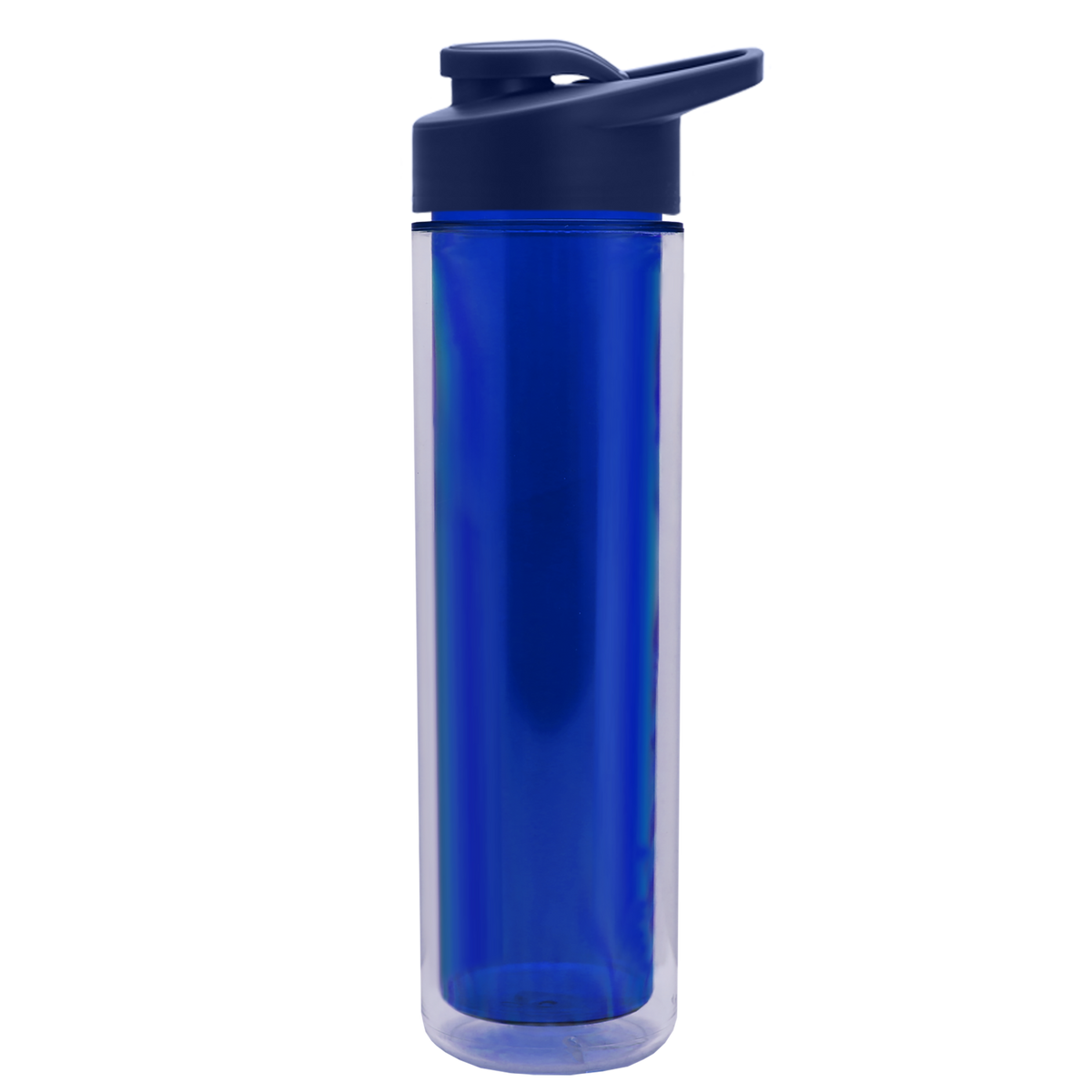 Custom logo Chiller Double-Wall Insulated Bottle with Drink-Thru Lid - 16 oz.